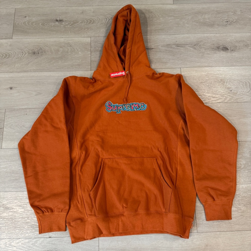 Supreme Gonz Logo Copper Hoodie Hooded Sweatshirt Top Men Unisex Sz XL SS18SW18